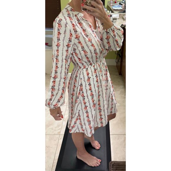 Savanna Jane Small boho dress no belt long sleeve with roses western country - Picture 2 of 7